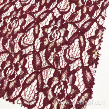 Red Wine Lace Knietting Fabrc